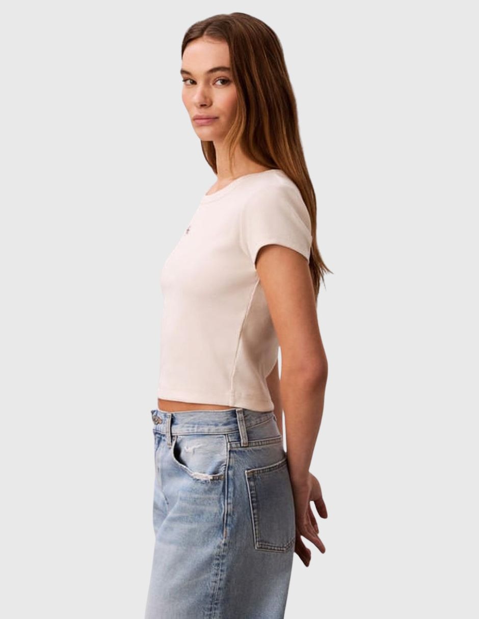 Playera manga corta cuello redondo para mujer 2