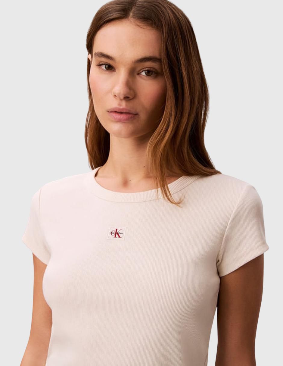 Playera manga corta cuello redondo para mujer 3