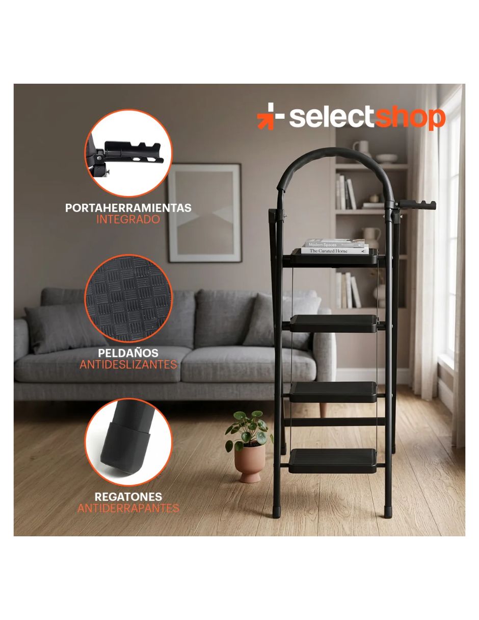 Escalera de tijera Selectshop de acero