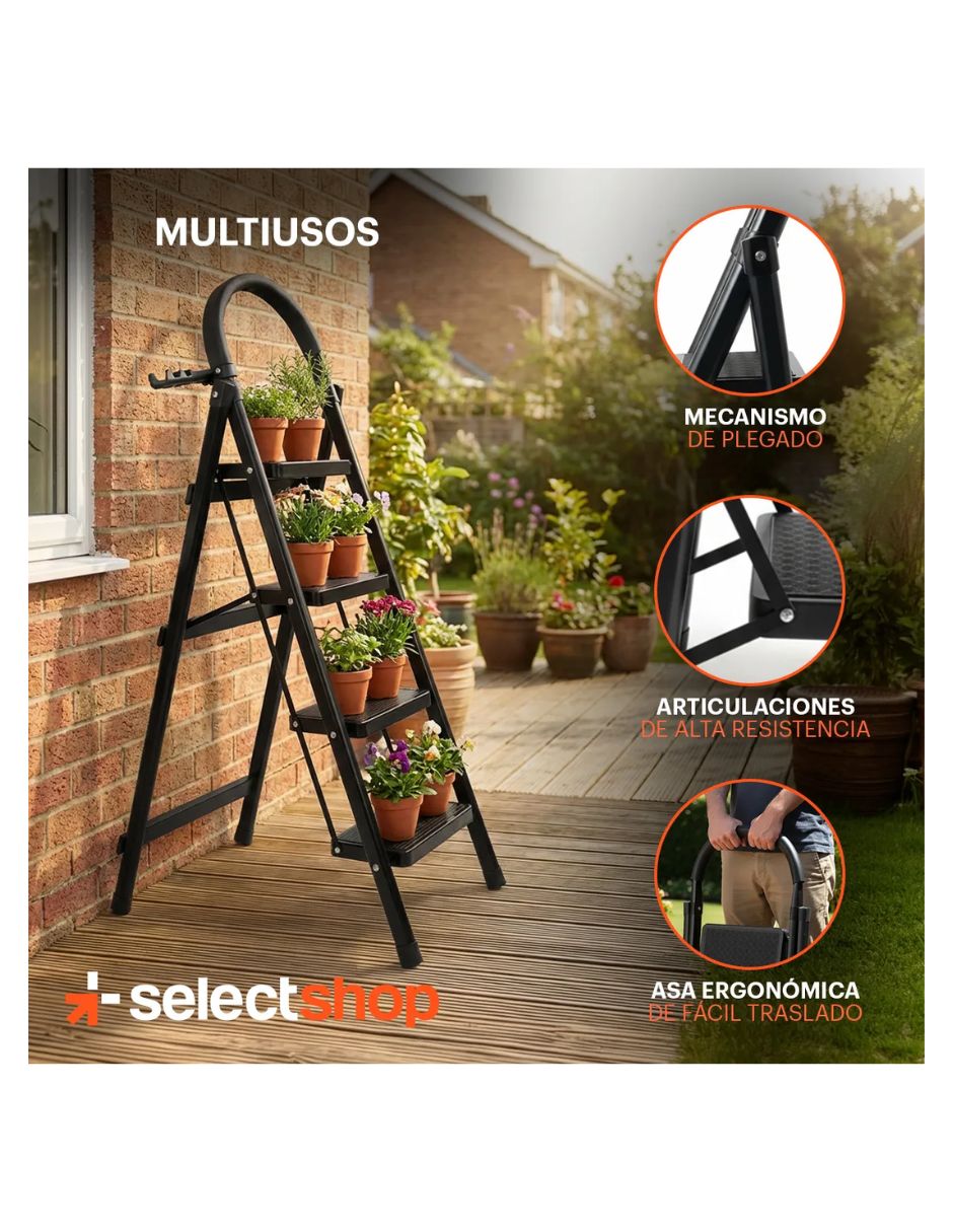 Escalera de tijera Selectshop de acero