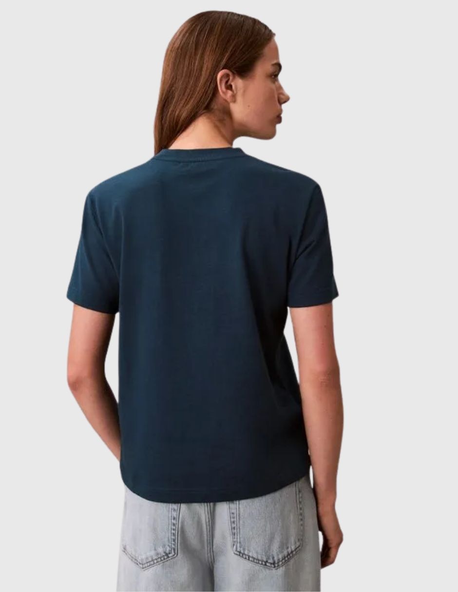 Playera manga corta cuello redondo mujer