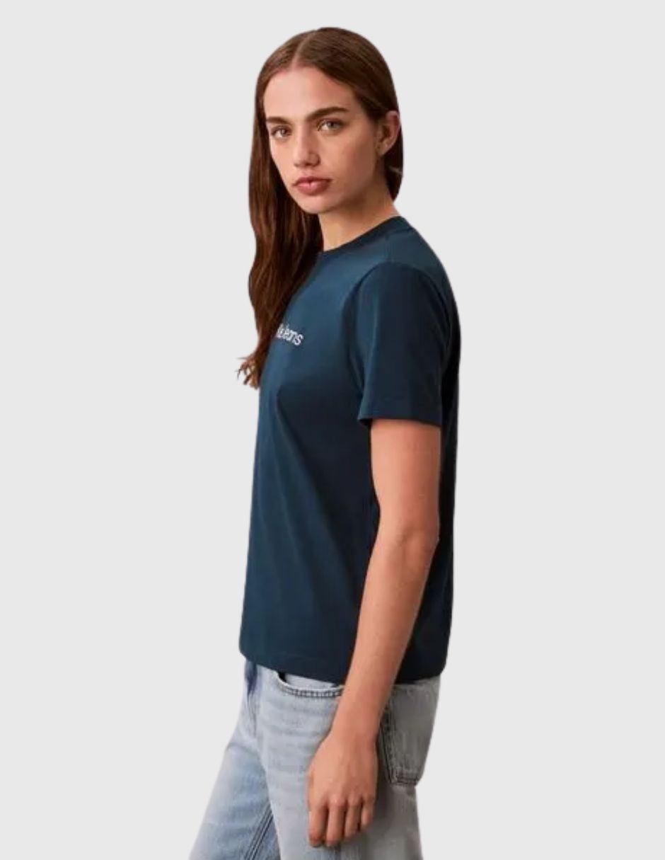 Playera manga corta cuello redondo mujer