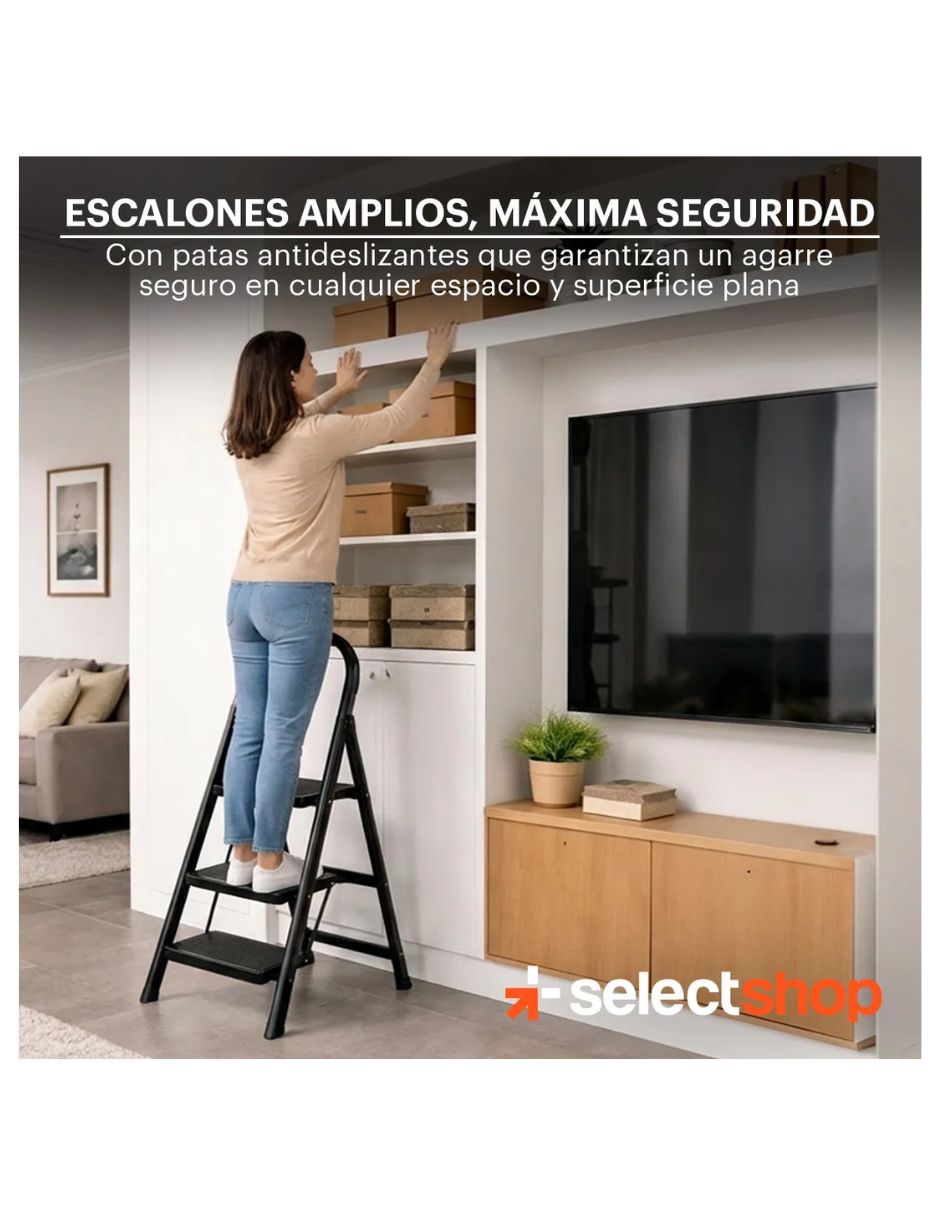 Escalera de tijera Selectshop de acero