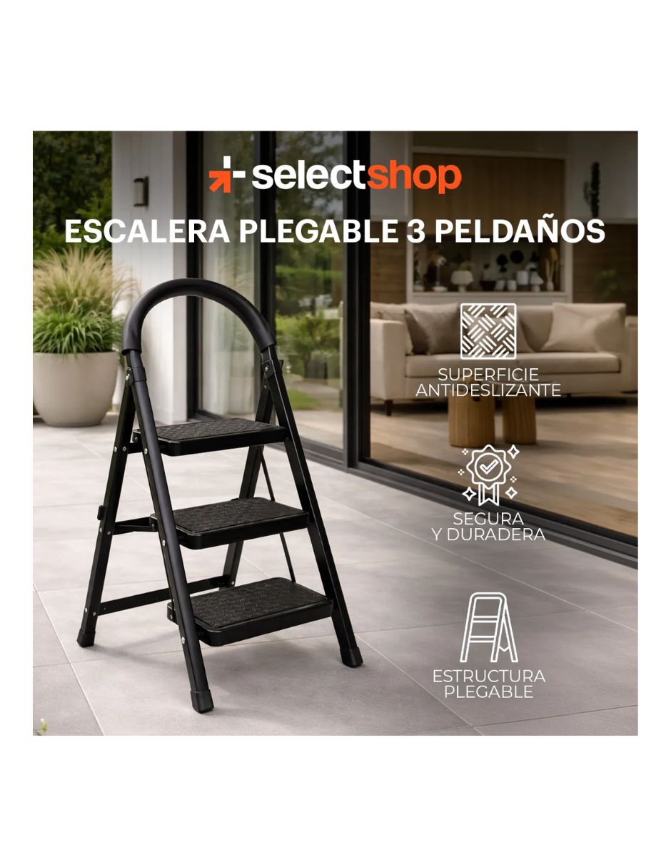 Escalera de tijera Selectshop de acero