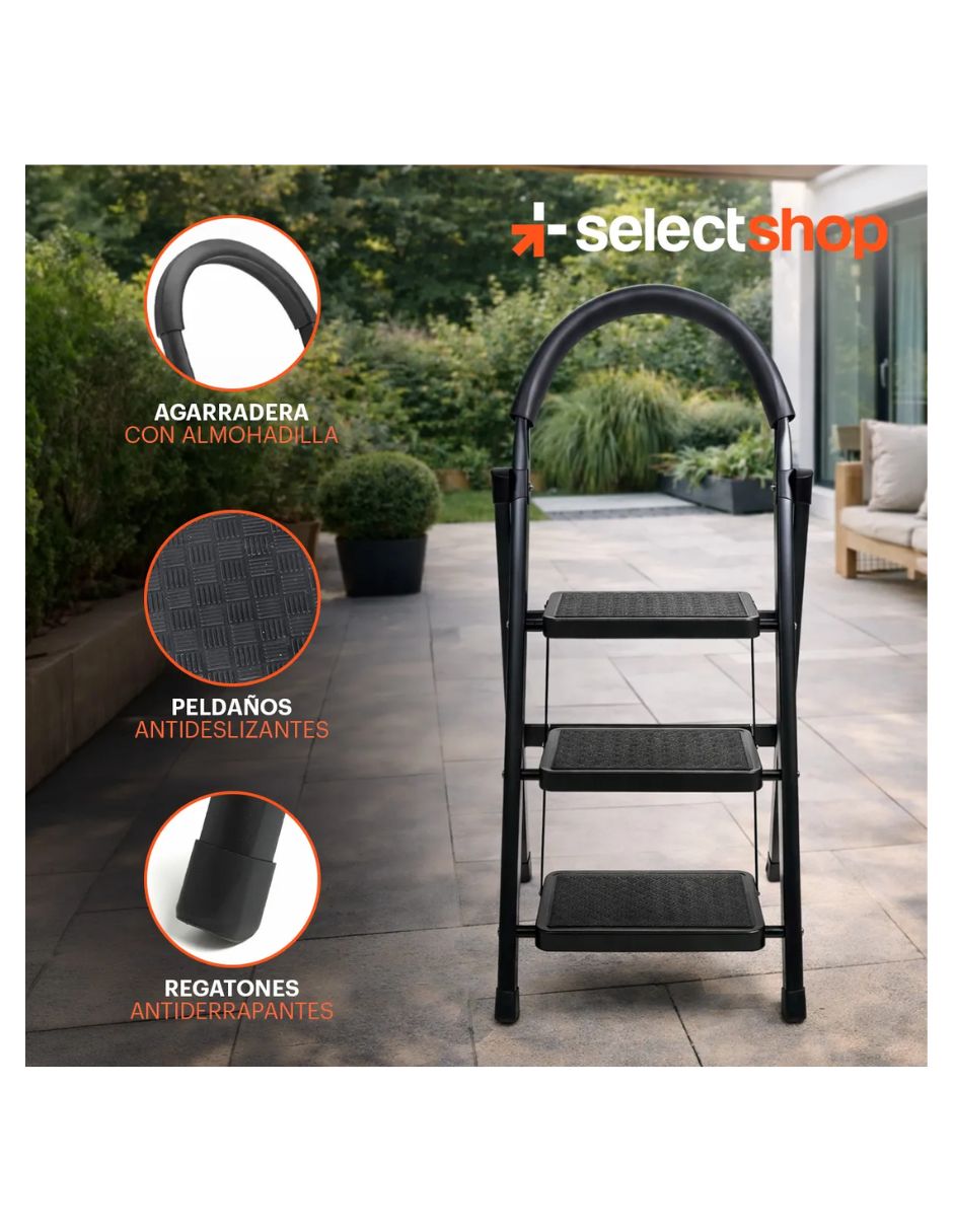 Escalera de tijera Selectshop de acero