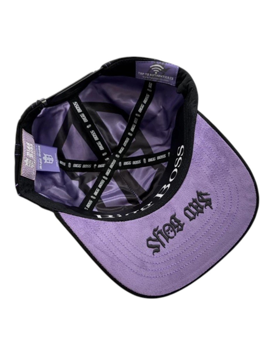 Gorra visera curva snapback big boss sad boyz purple para hombre