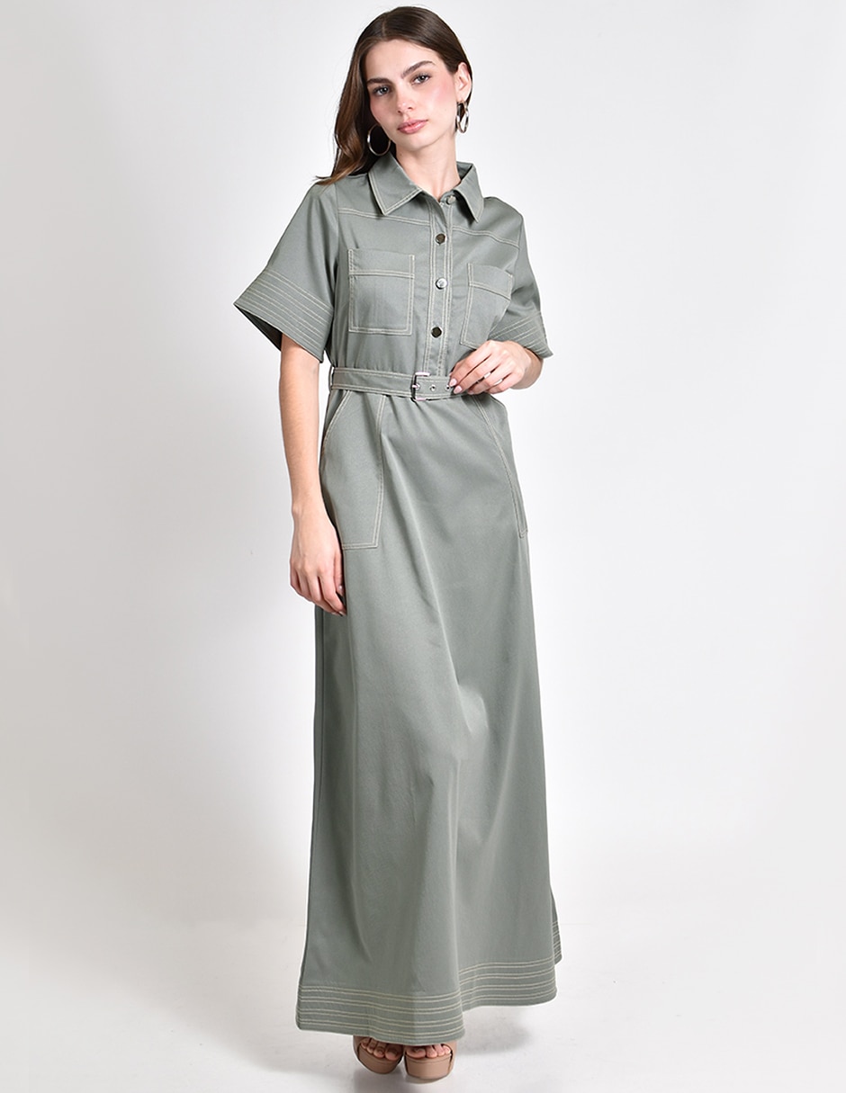 Vestido largo casual para mujer 3