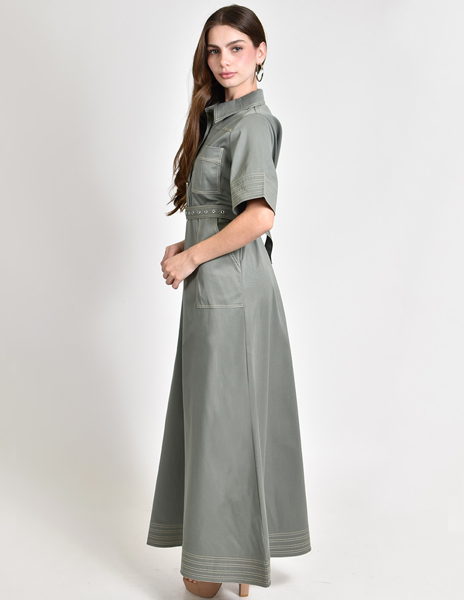 Vestido largo casual para mujer 4