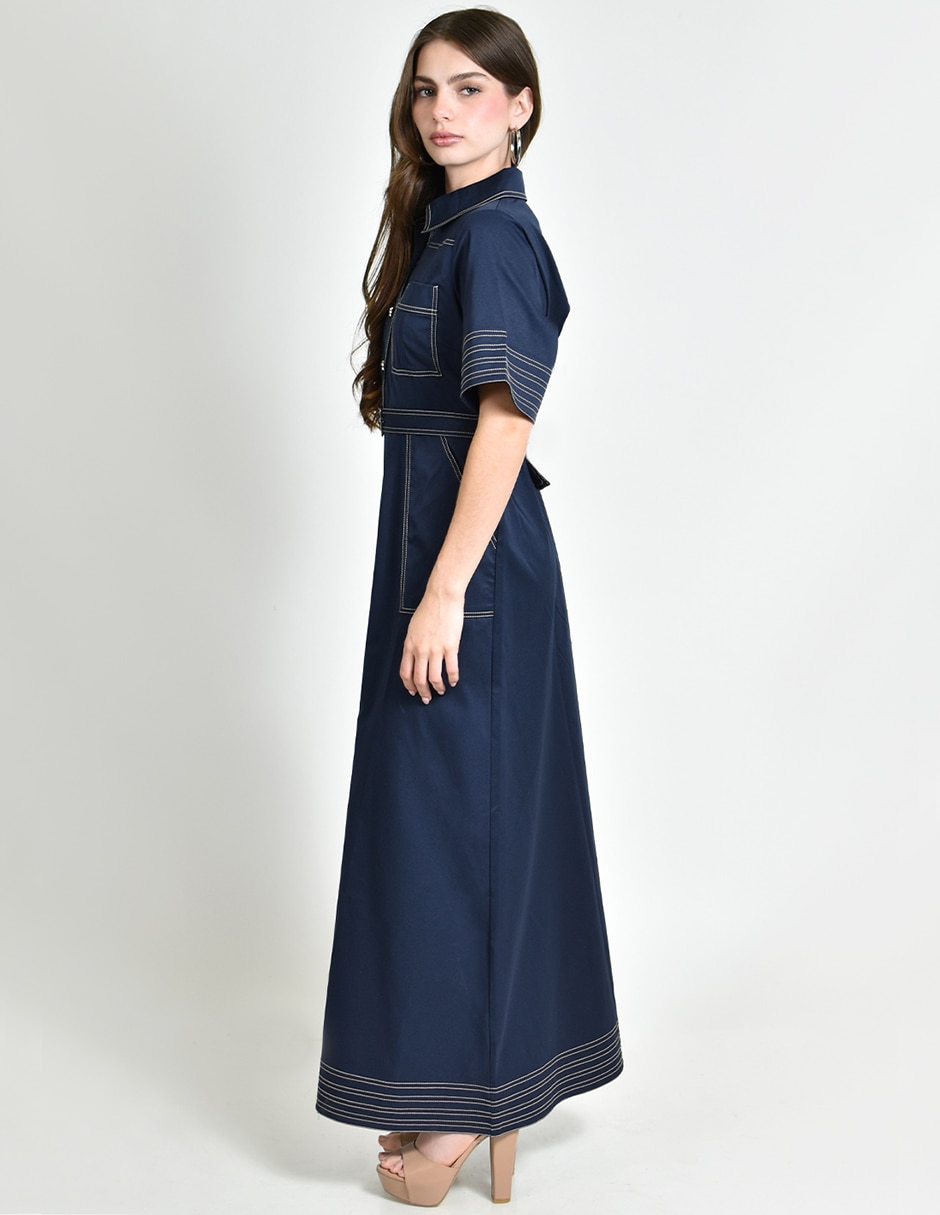 Vestido largo casual para mujer 5