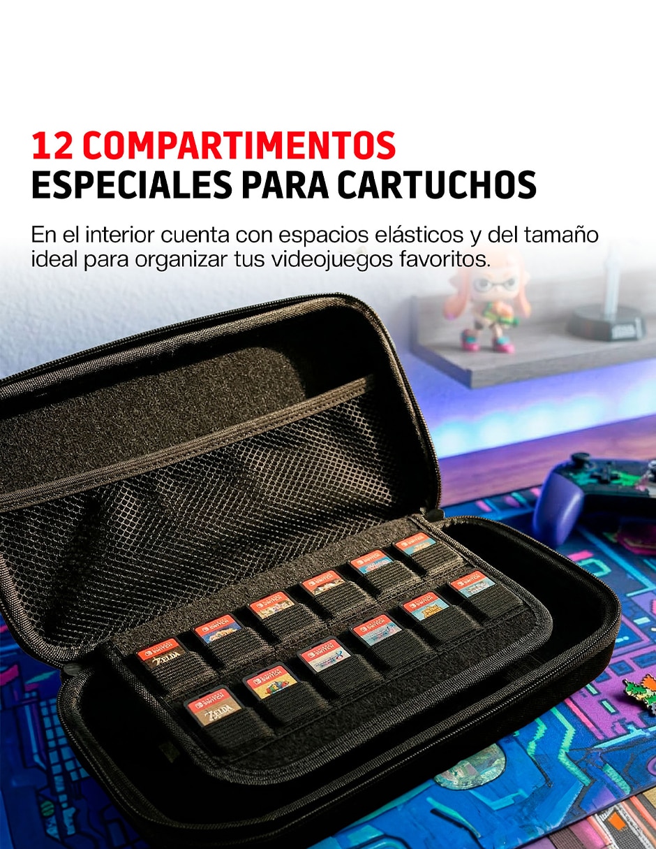 Estuche para consola Nintendo Switch Redlemon Rígido retro