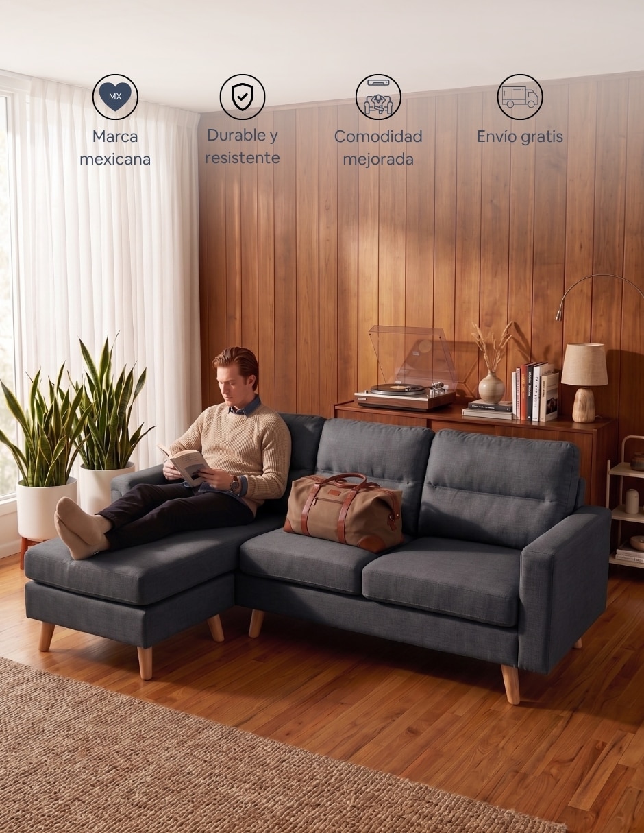 Sala modular Easy Living de poliéster