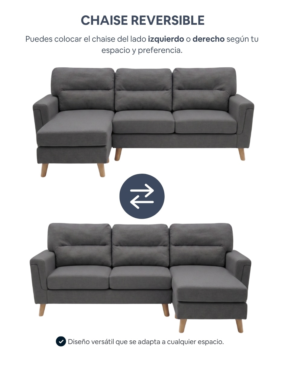 Sala modular Easy Living de poliéster