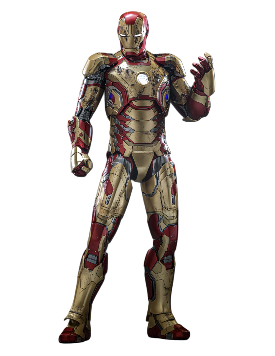 Figura de colección marvel avengers age of ultron iron man especial hot toys con luz