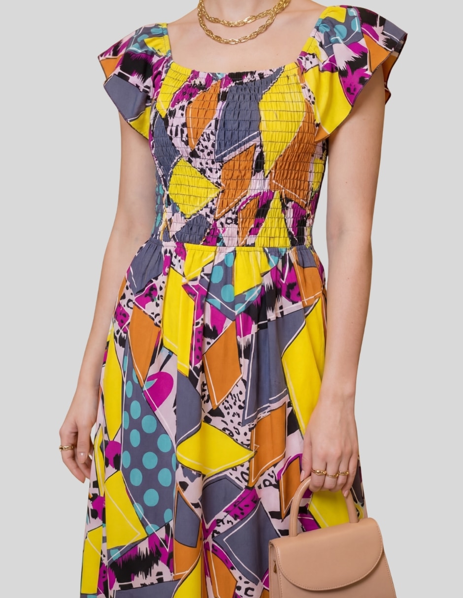 Vestido largo casual Malabis para mujer