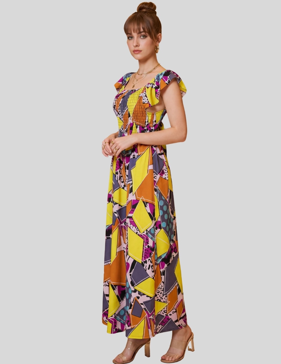 Vestido largo casual Malabis para mujer