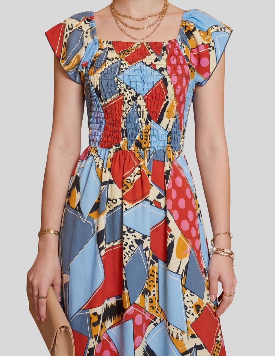 Vestido largo casual Malabis para mujer