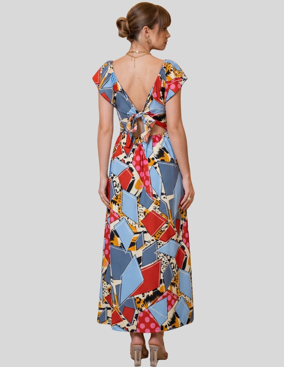 Vestido largo casual Malabis para mujer