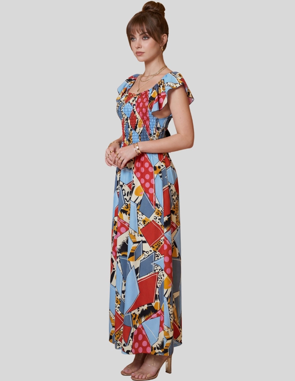 Vestido largo casual Malabis para mujer
