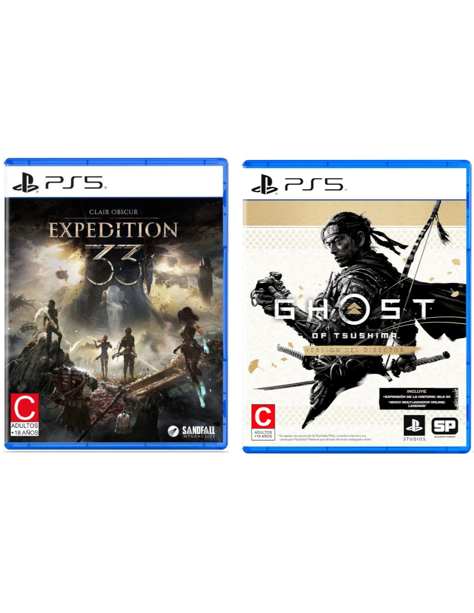 Clair obscur: expedition 33 + ghost of tsushima director's cut bundle para ps5 1
