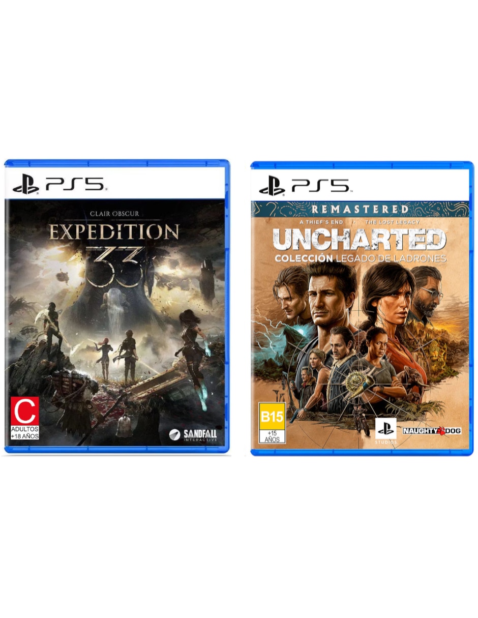 Clair obscur: expedition 33 + uncharted legacy of thieves collection bundle para ps5