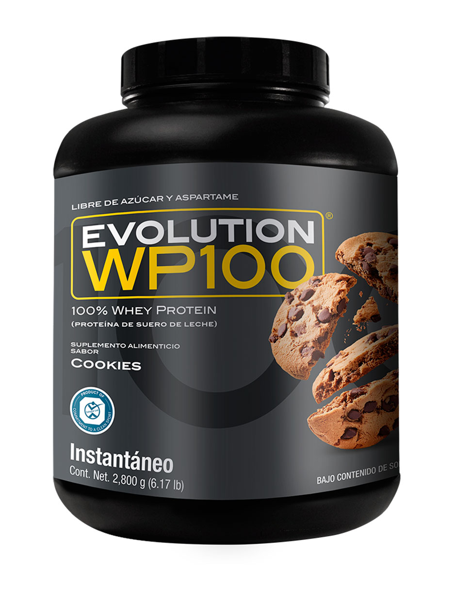 Proteína Evolution WP100 Cookies sabor Galleta de 2.8 Kg Proteína Evolution WP100 Cookies sabor Galleta de 2.8 Kg