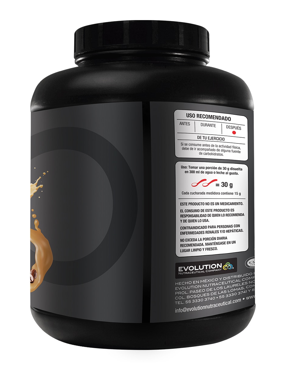 Proteína Evolution WP60 con proteína sabor frapuccino de 2.8 Kg 2