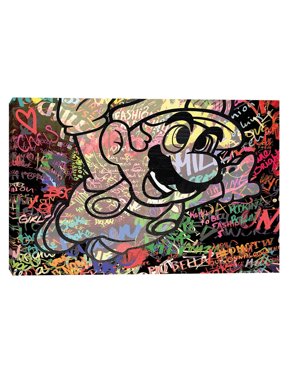 Cuadro Graffiti de Mario por The Pop Art Factory técnica impresión Cuadro Graffiti de Mario por The Pop Art Factory técnica impresión