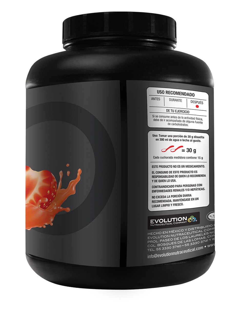 Proteína Evolution WP60 sabor fresa de 2.8 Kg 3