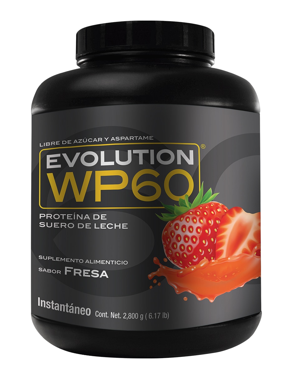 Proteína Evolution WP60 sabor fresa de 2.8 Kg Proteína Evolution WP60 sabor fresa de 2.8 Kg