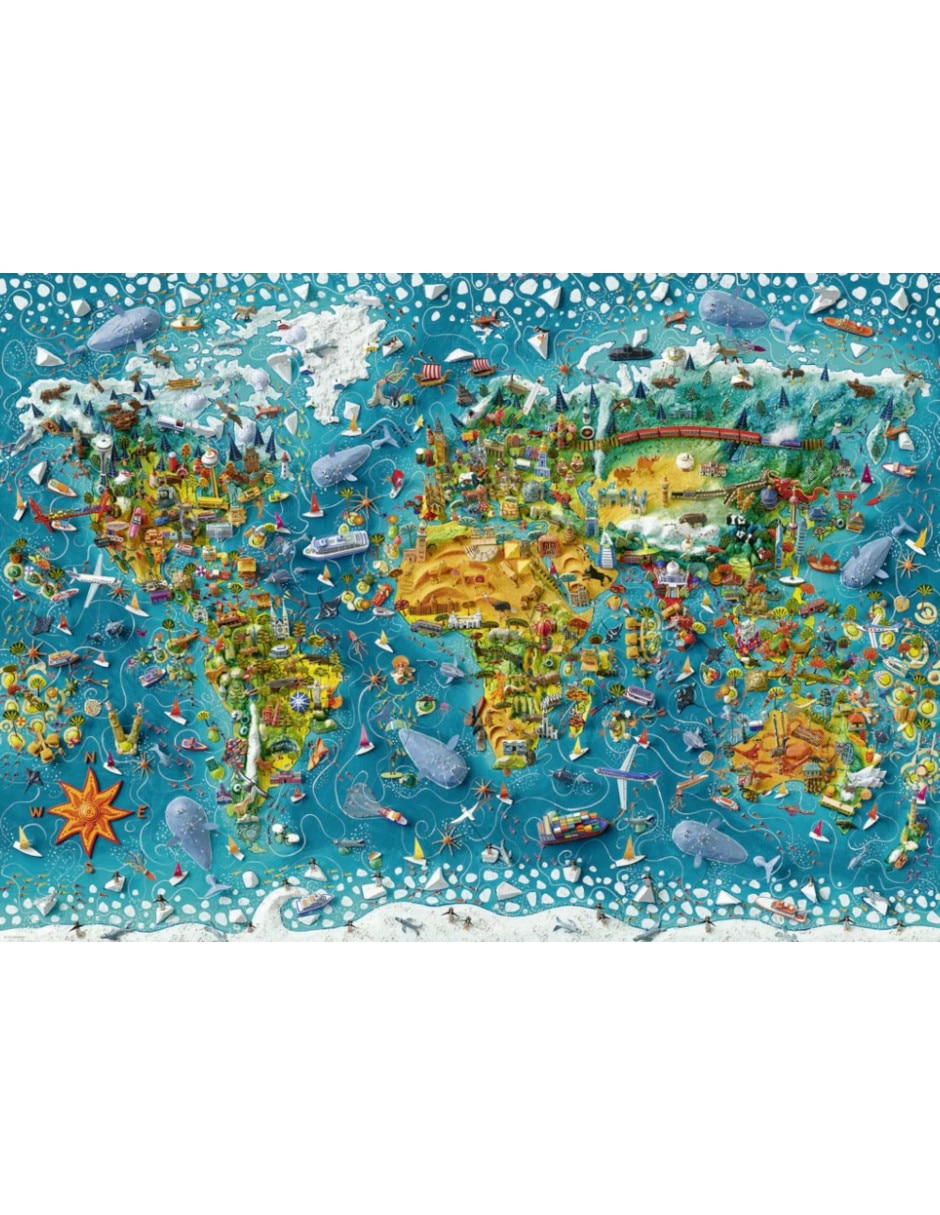 Rompecabezas Artistas Modernos Sara Drake: Mundo Miniatura Heye 2000 piezas