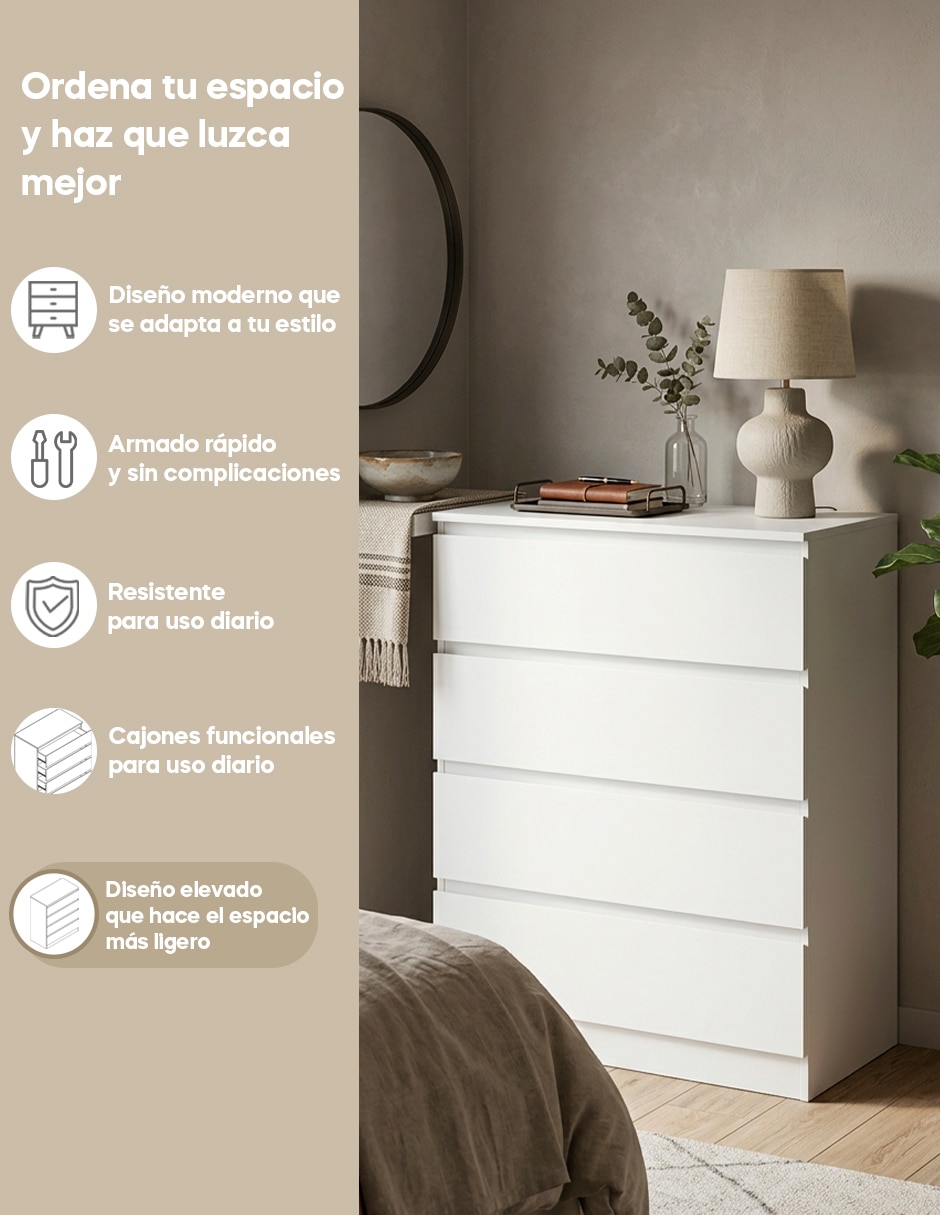 Cómoda Amal Mobi Muebles de MDP