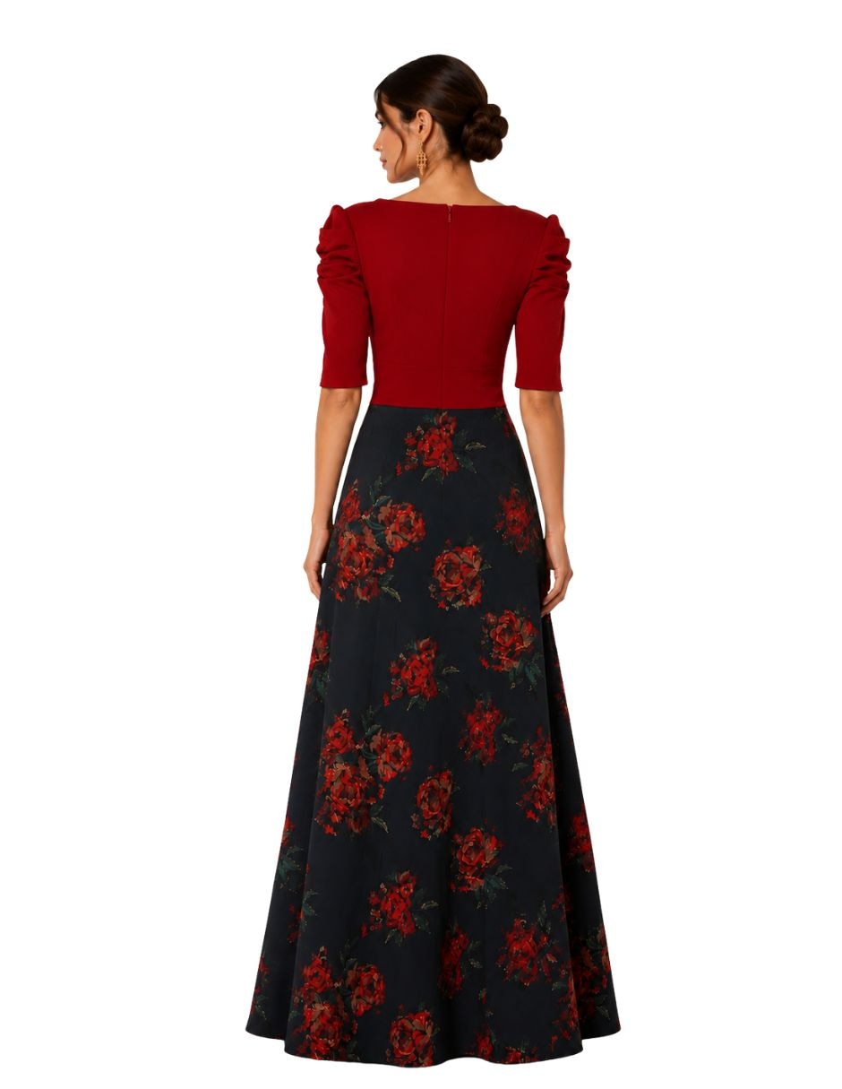 Vestido largo largo fiesta la difference la difference para mujer