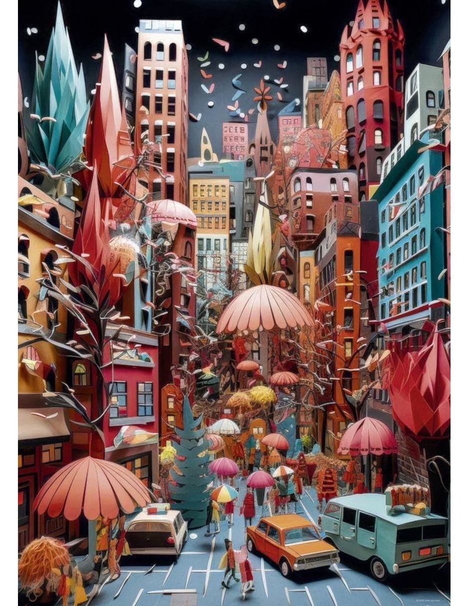 Rompecabezas artistas modernos Paper Like: Callejón Heye 1000 piezas
