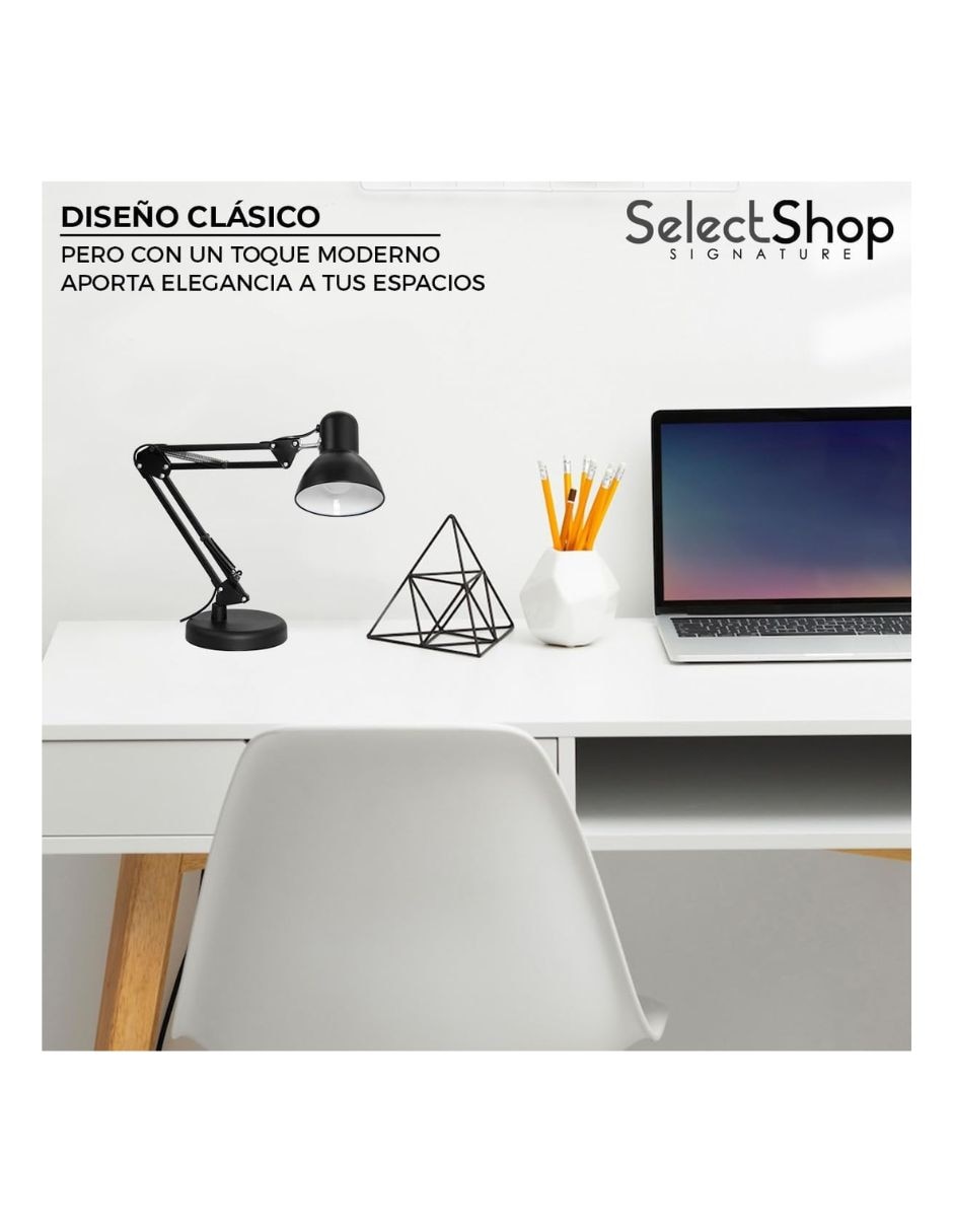 Lámpara de escritorio Selectshop blanca