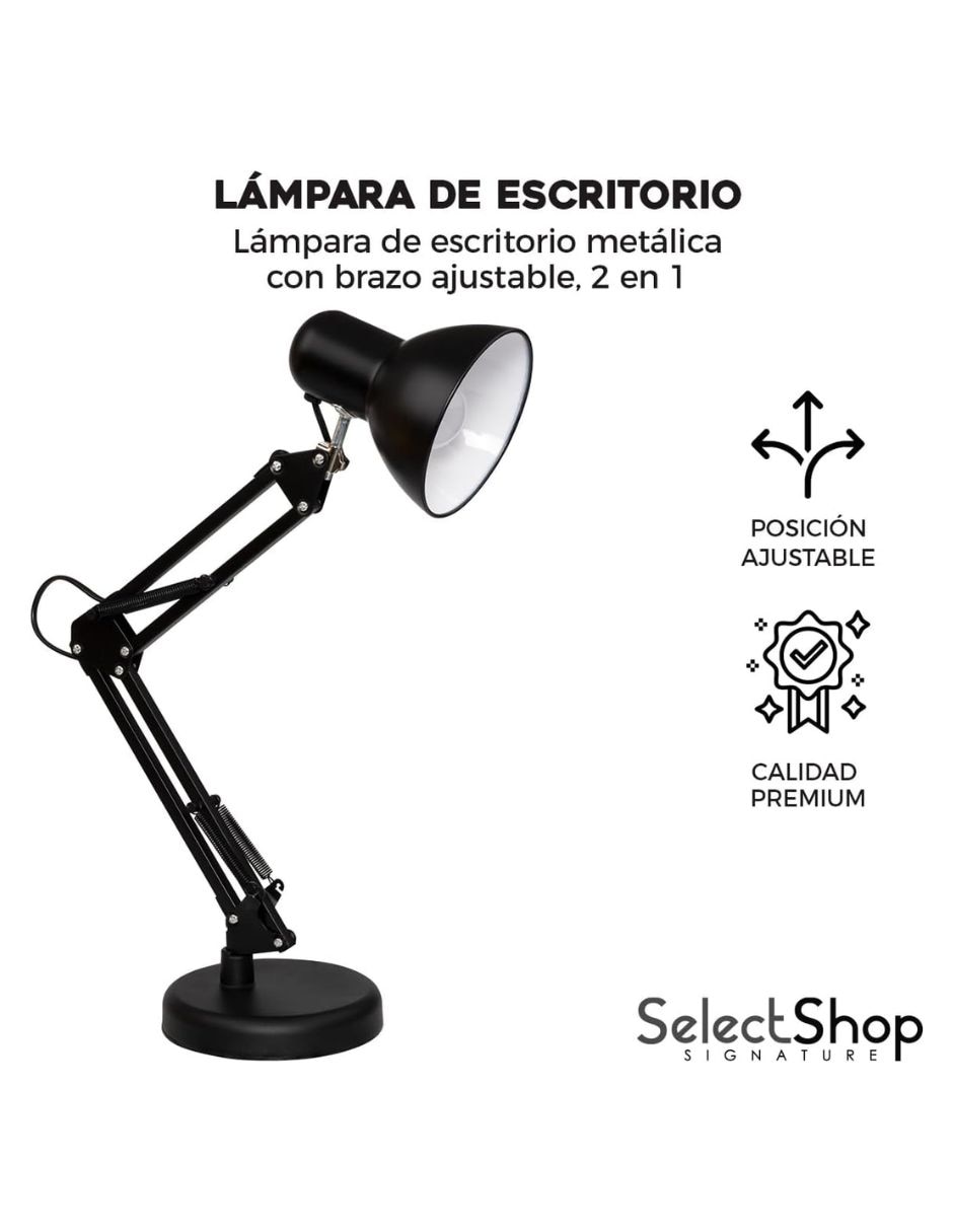 Lámpara de escritorio Selectshop blanca