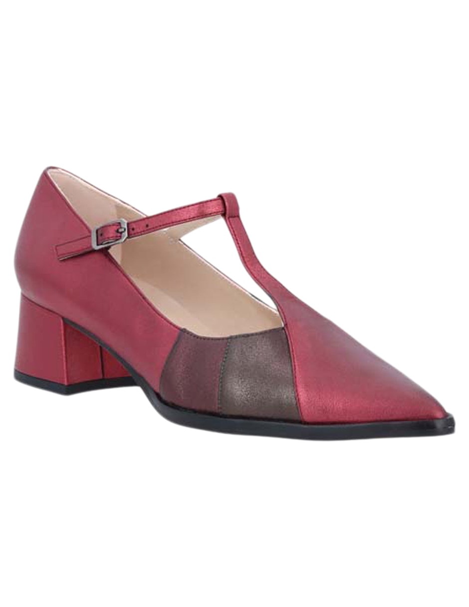 Zapato Mary Jane de piel para mujer