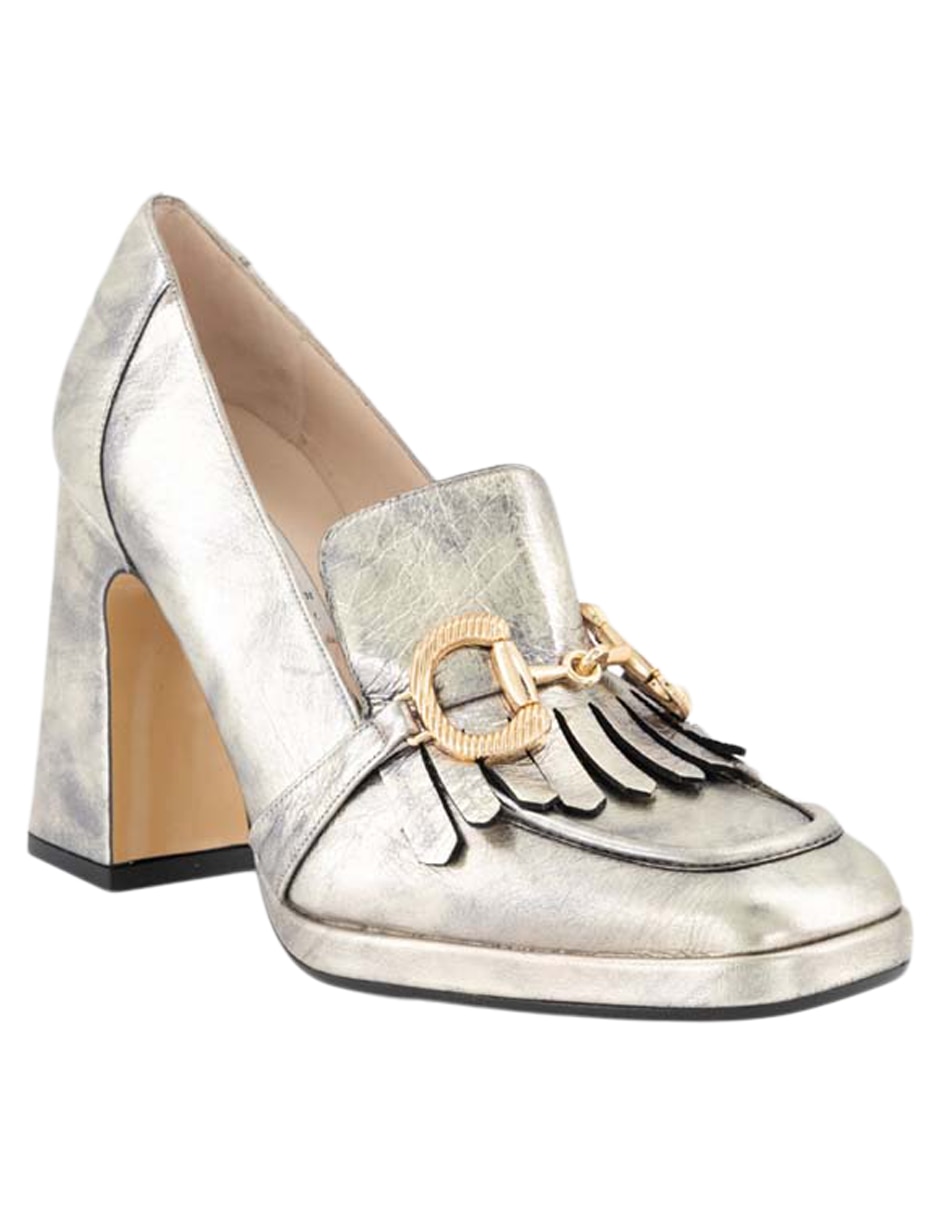 Mocasín de piel para mujer