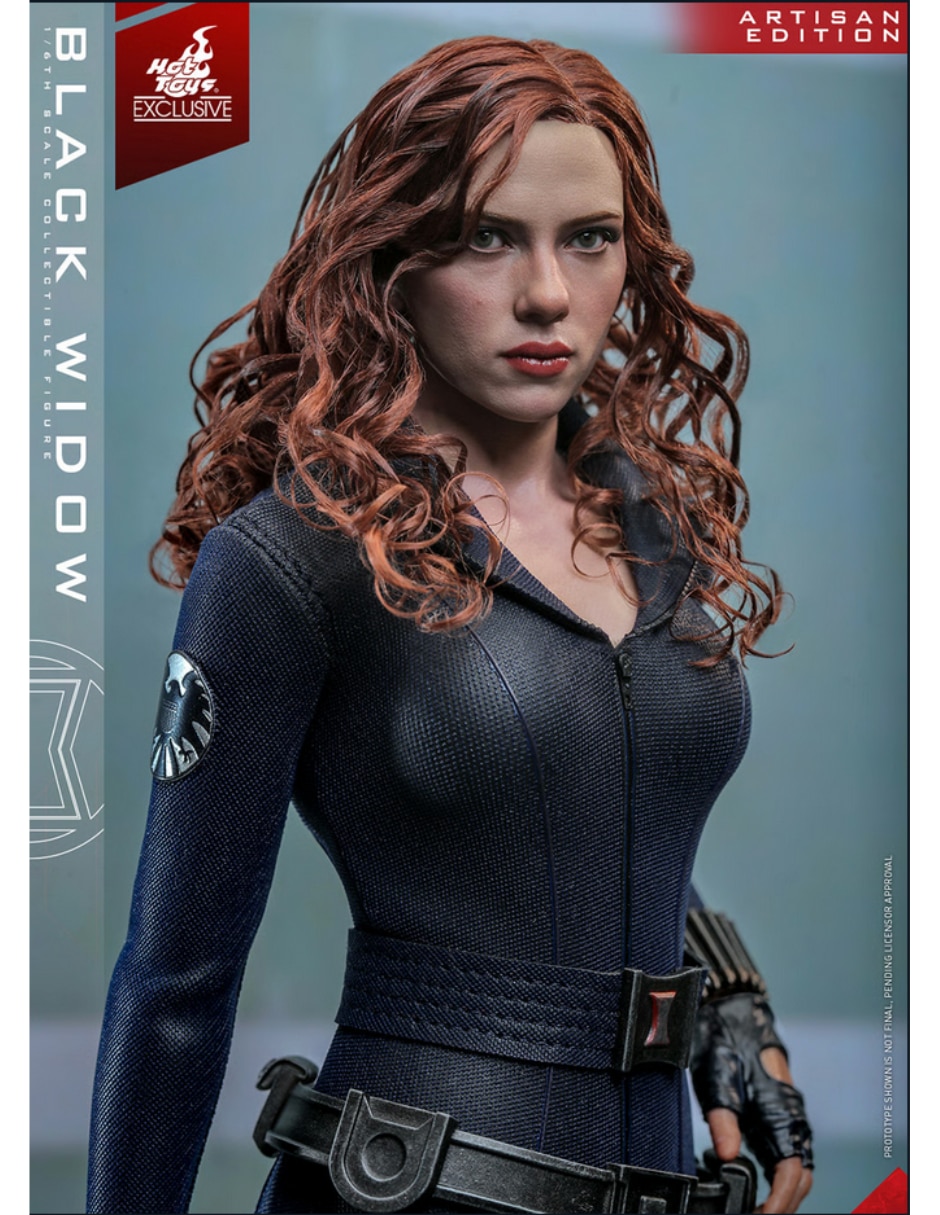 Figura de colección iron man 2 black widow estándar hot toys