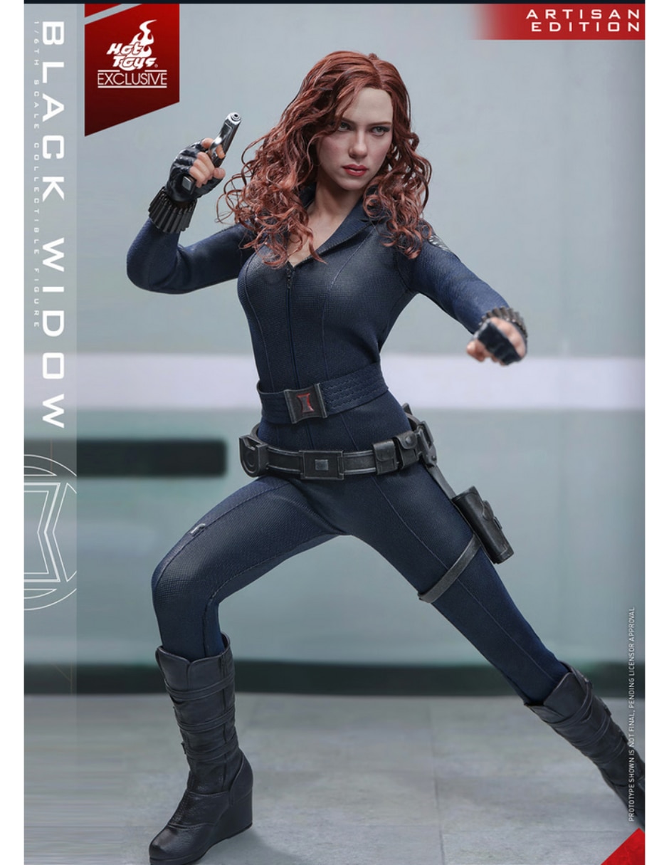 Figura de colección iron man 2 black widow estándar hot toys