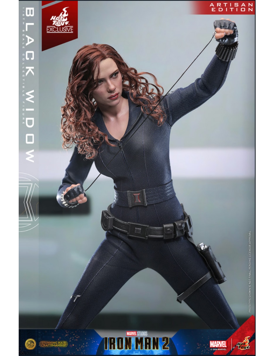 Figura de colección iron man 2 black widow estándar hot toys