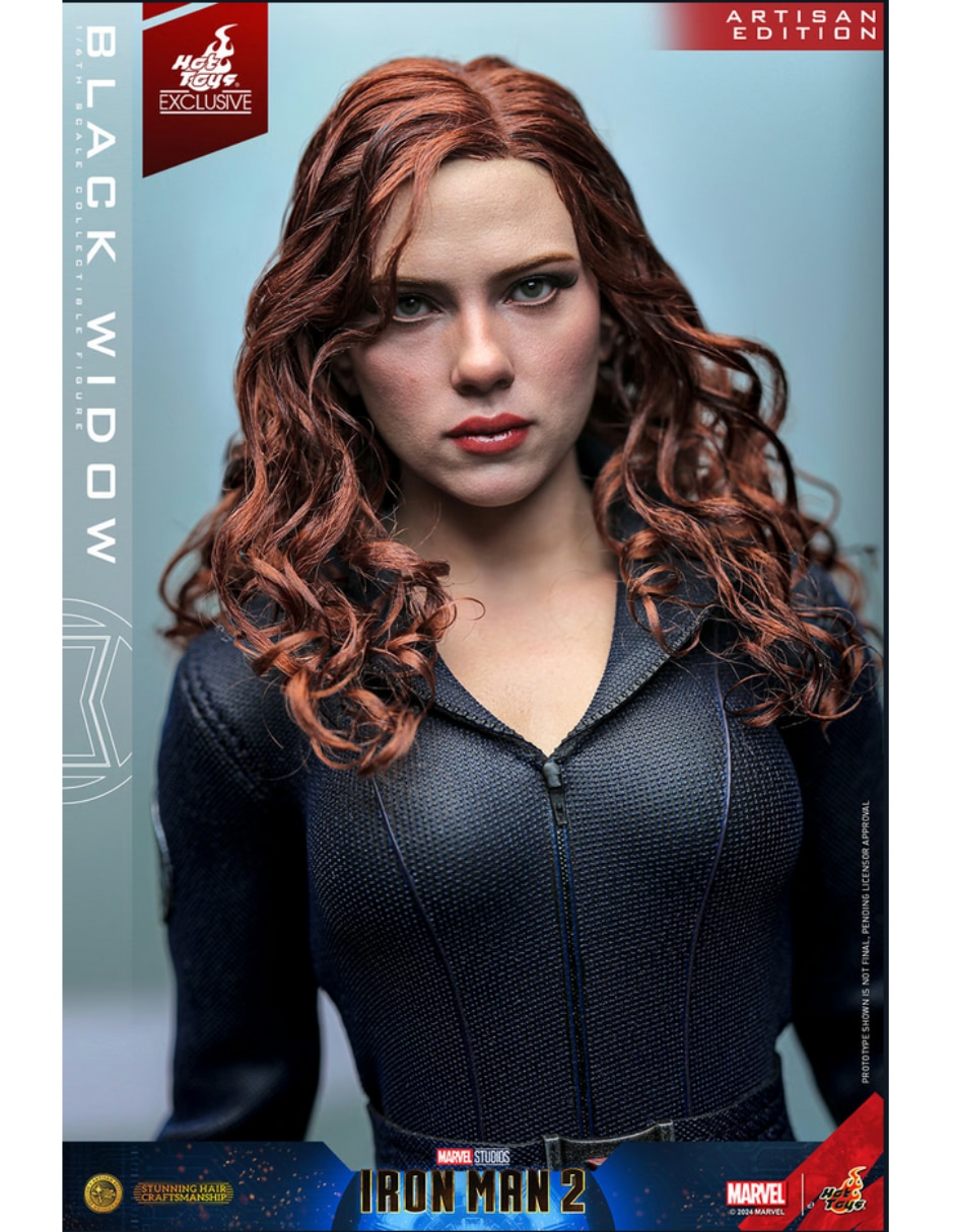 Figura de colección iron man 2 black widow estándar hot toys