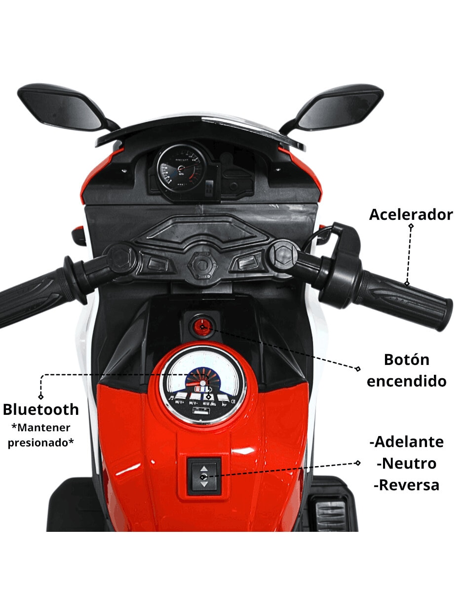 Moto montable recargable unisex 2