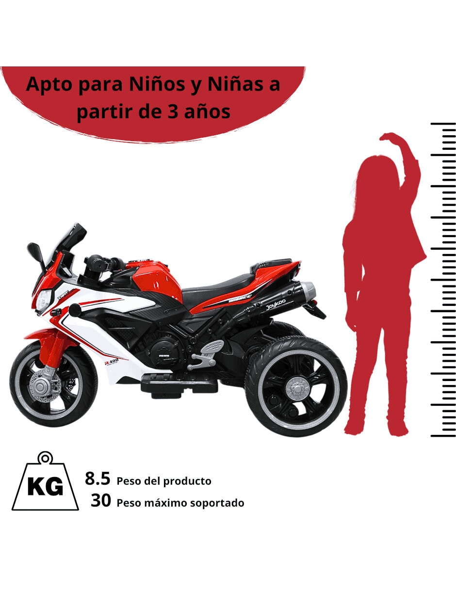 Moto montable recargable unisex 3