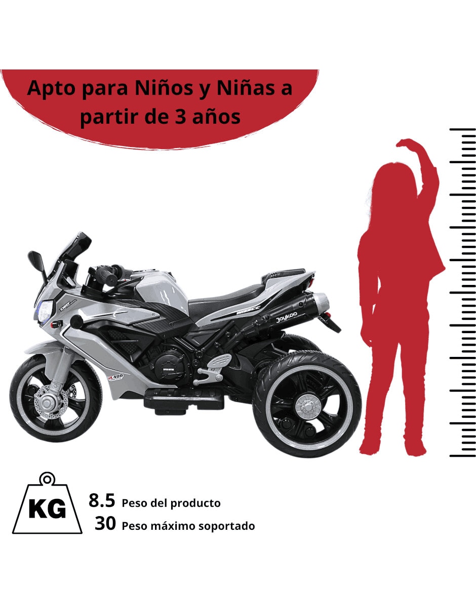 Moto montable joykoo recargable unisex