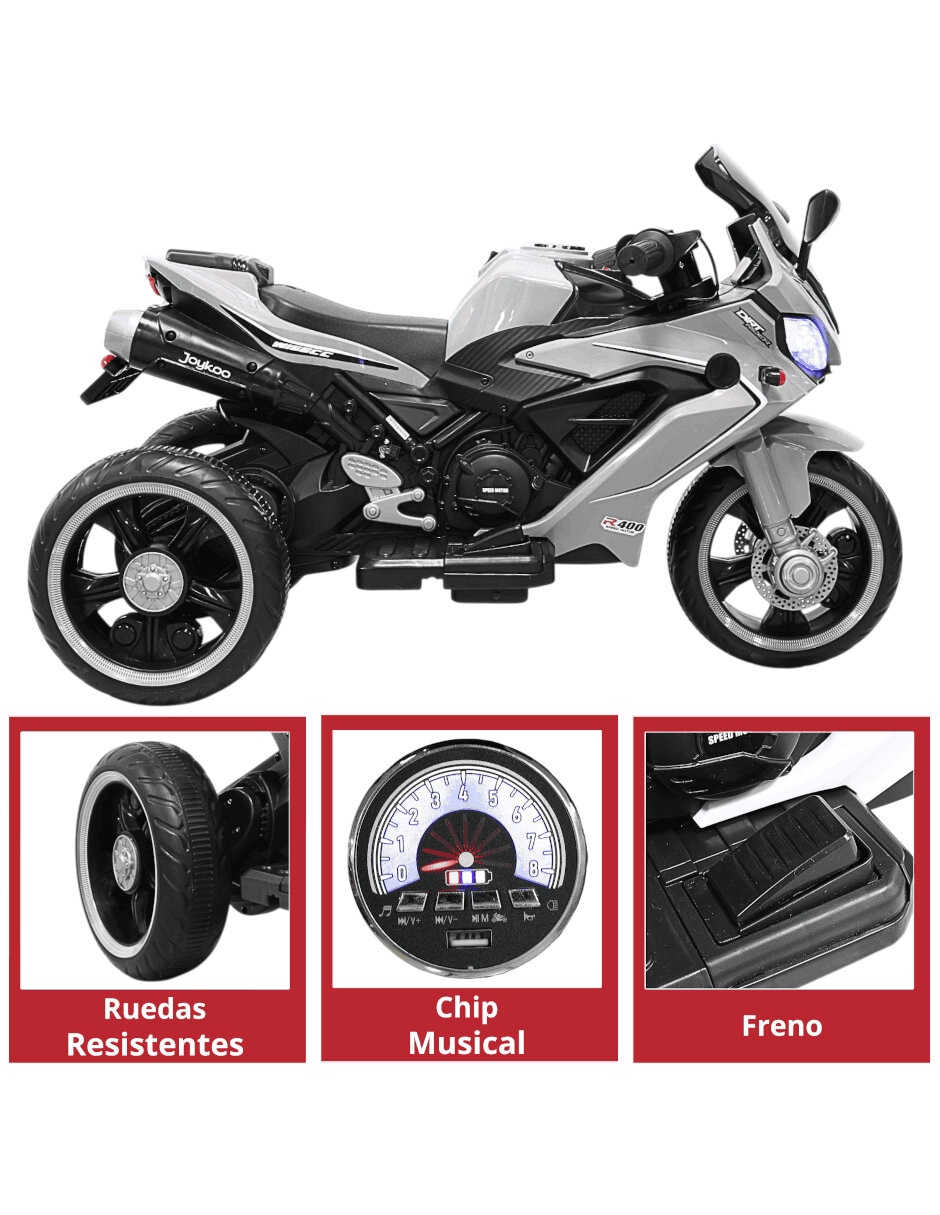 Moto montable joykoo recargable unisex
