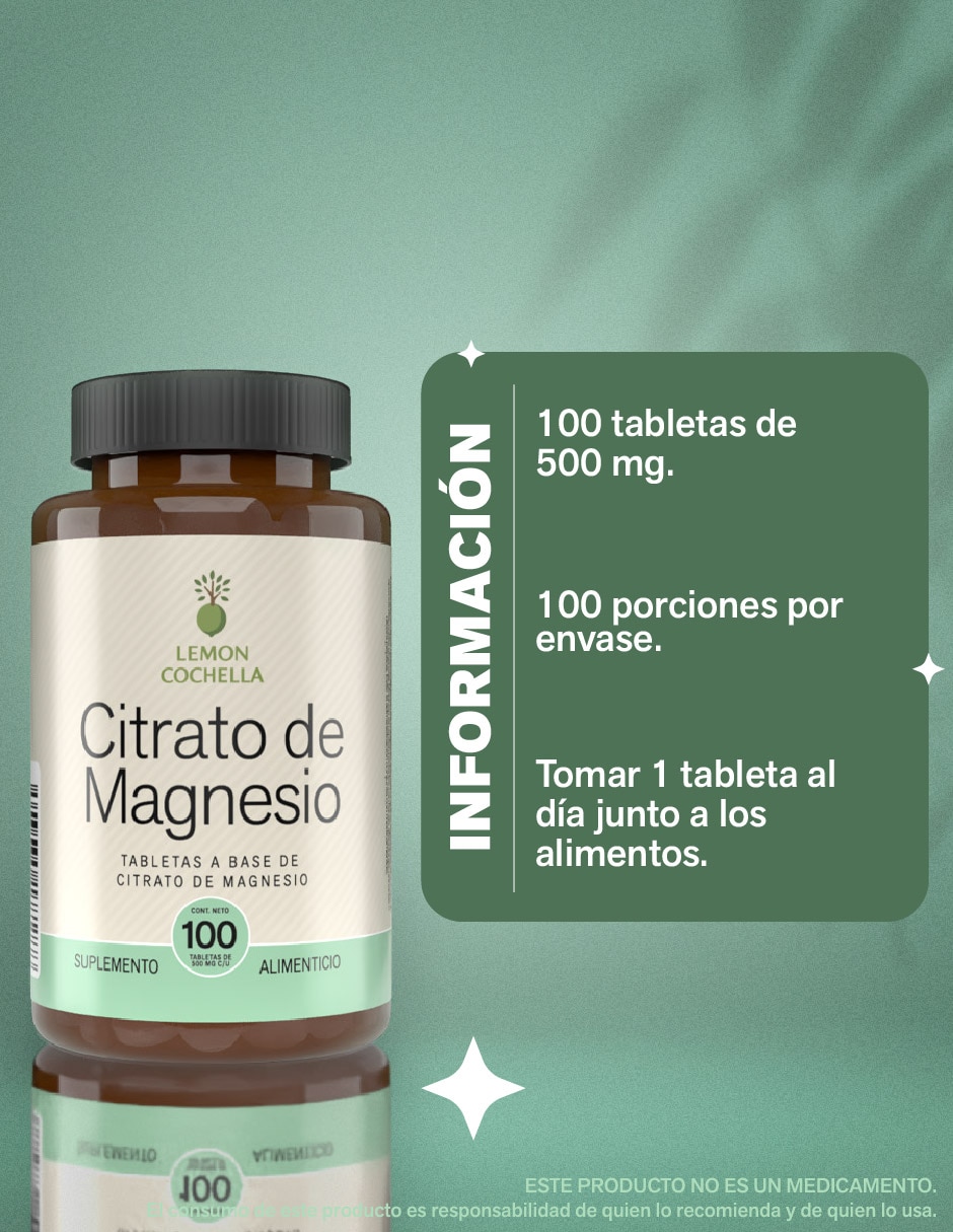 Combo Citrato de Magnesio y Citrato de Potasio Lemon Cochella