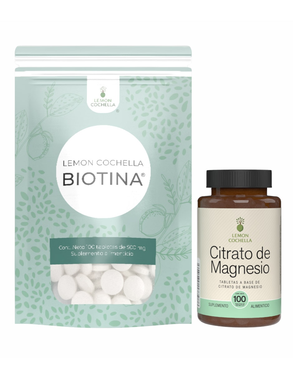 Set suplemento combo biotina citrato de magnesio Set suplemento combo biotina citrato de magnesio