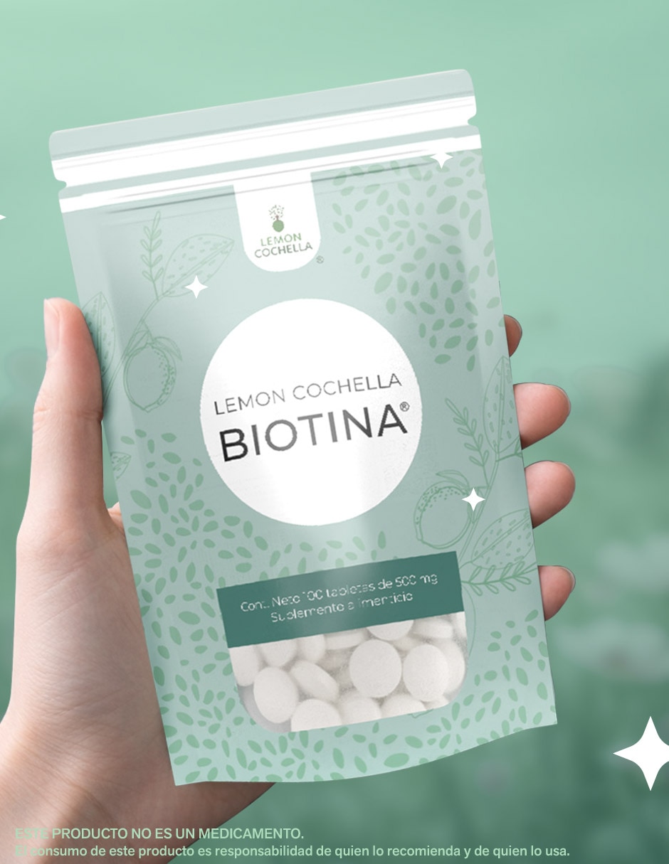 Set suplemento combo biotina citrato de magnesio Lemon Cochella