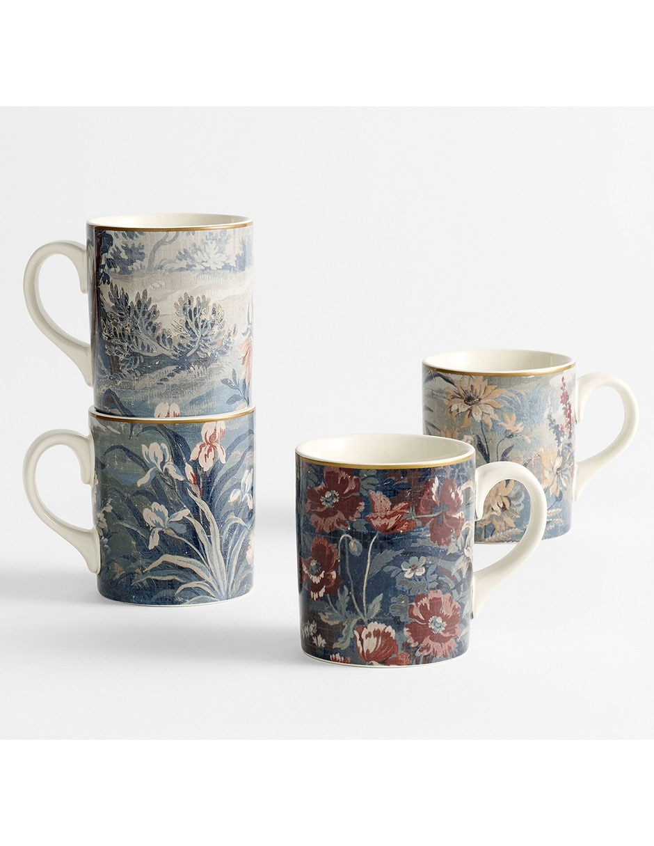 Set de taza clásica kravet folly scenic 4 piezas