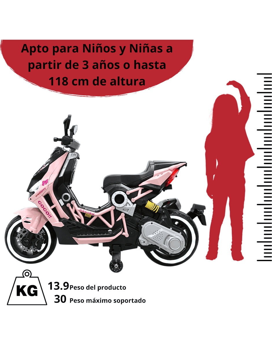 Moto montable recargable 5